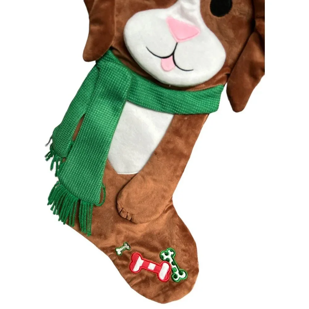Dibsies Santas Best Pet Puppy Dog Green Red White Christmas Stocking‎
